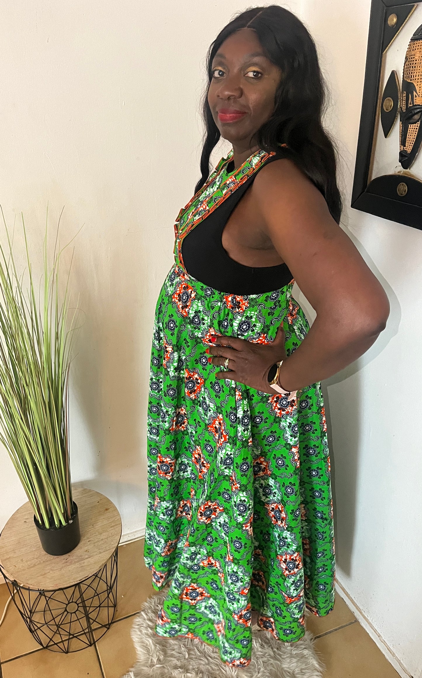 ROBE LONGUE EN PAGNE WAX