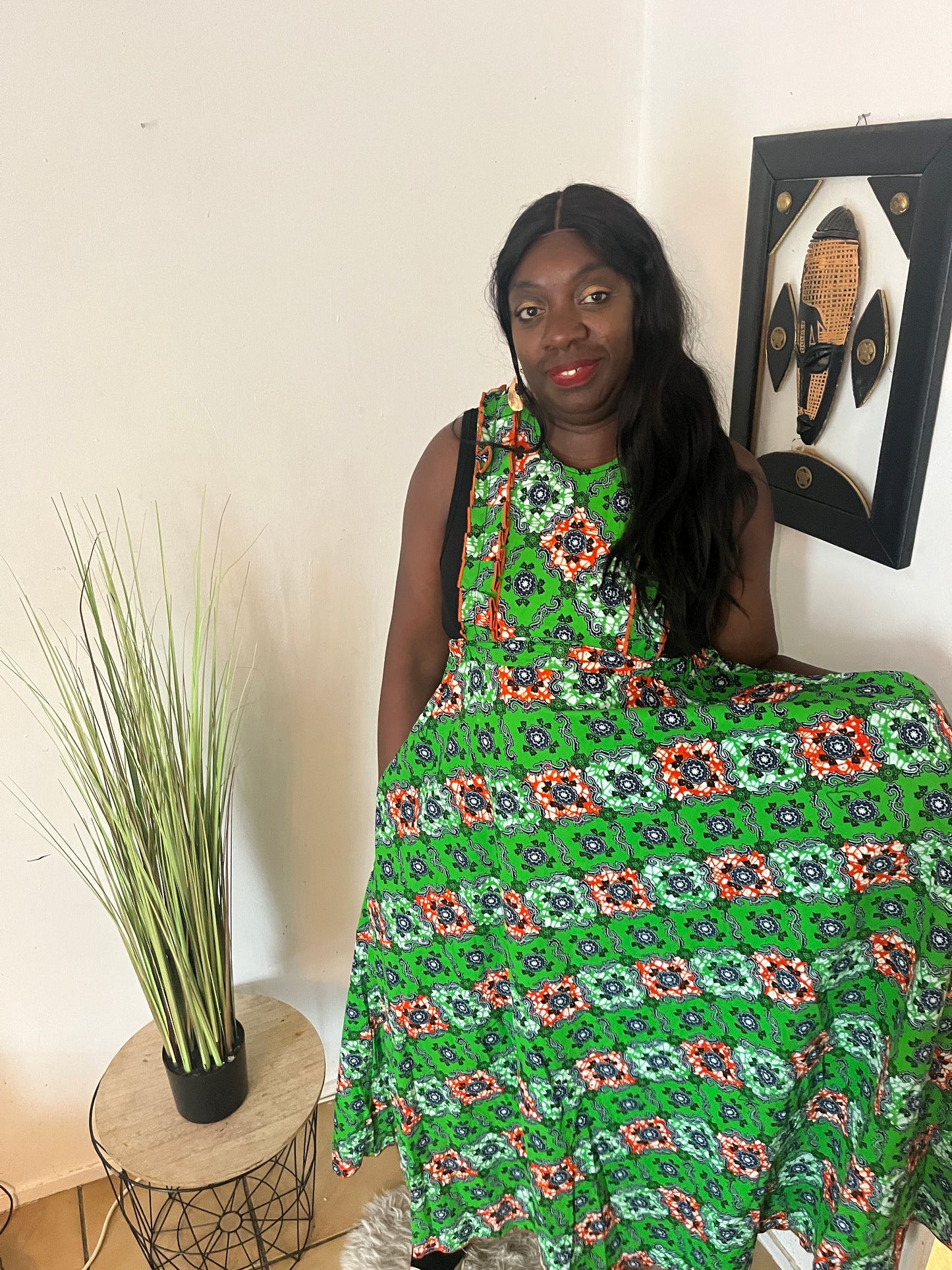 ROBE LONGUE EN PAGNE WAX