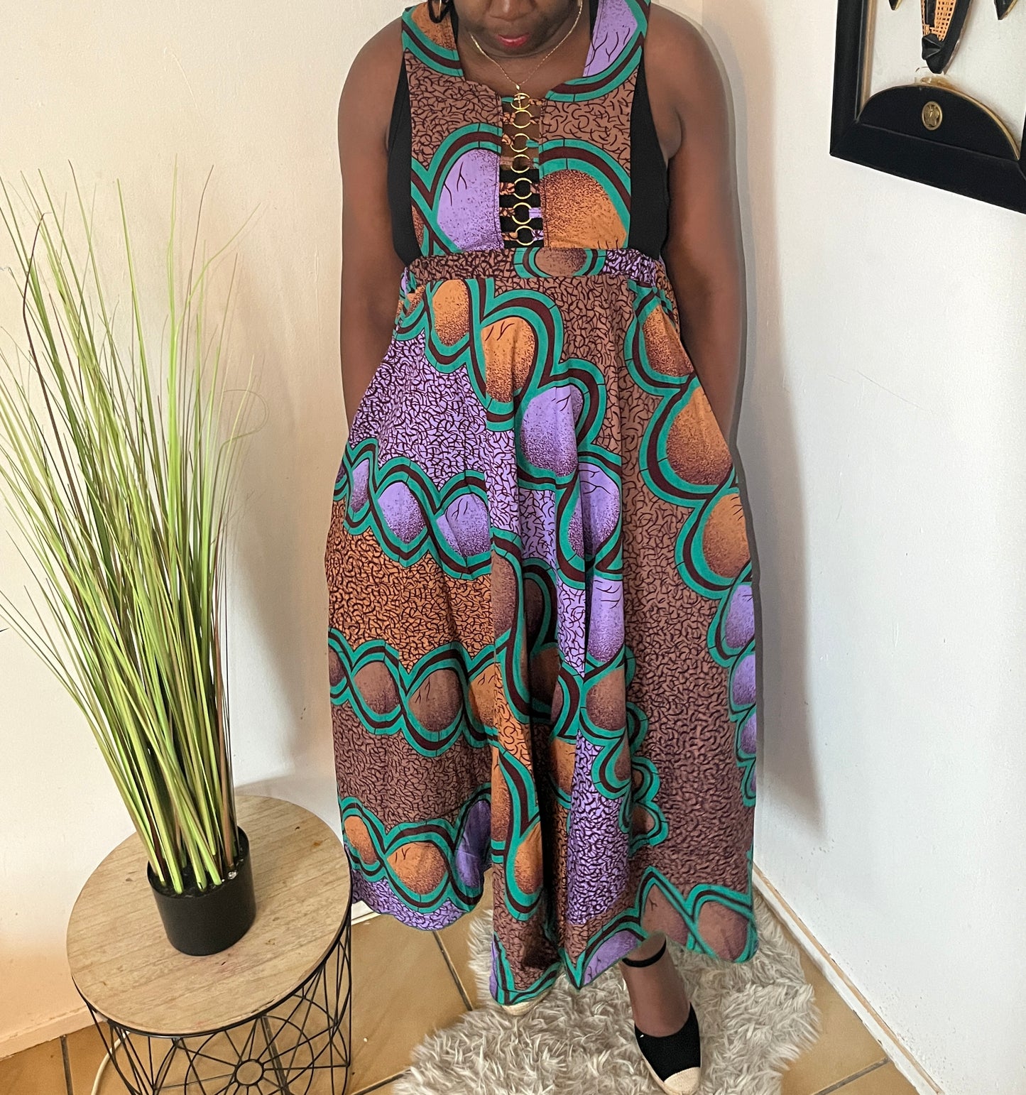 ROBE LONGUE EN PAGNE WAX