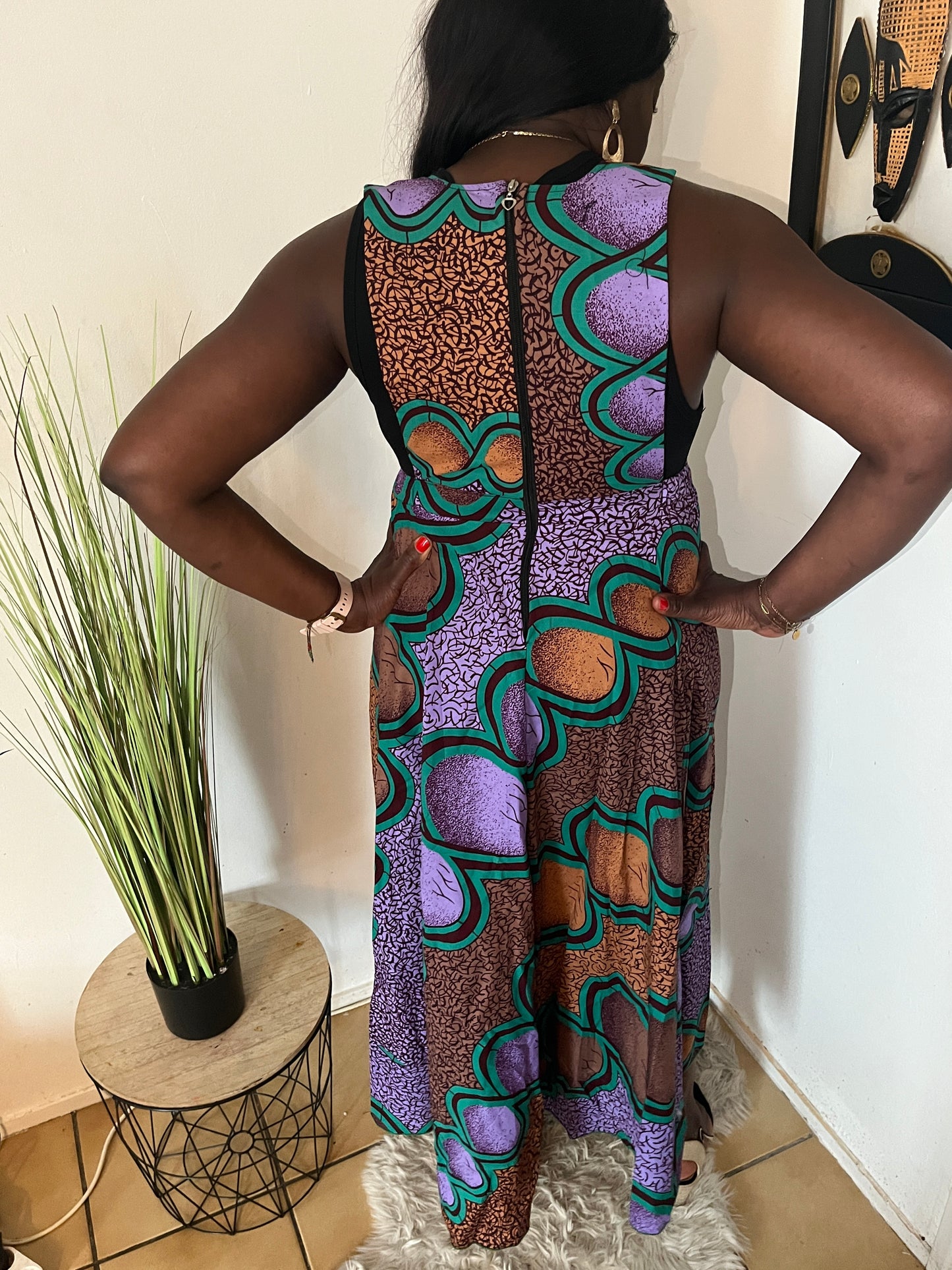 ROBE LONGUE EN PAGNE WAX