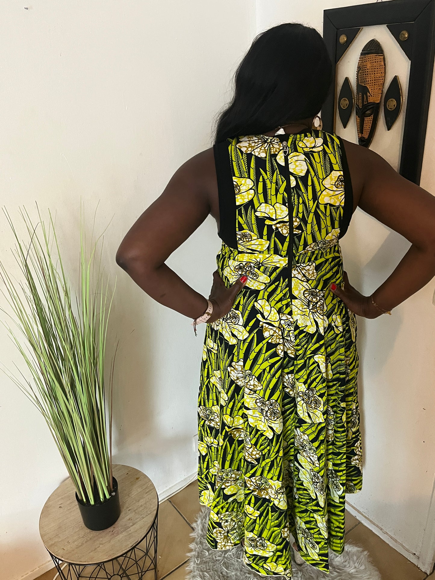 ROBE LONGUE EN PAGNE WAX