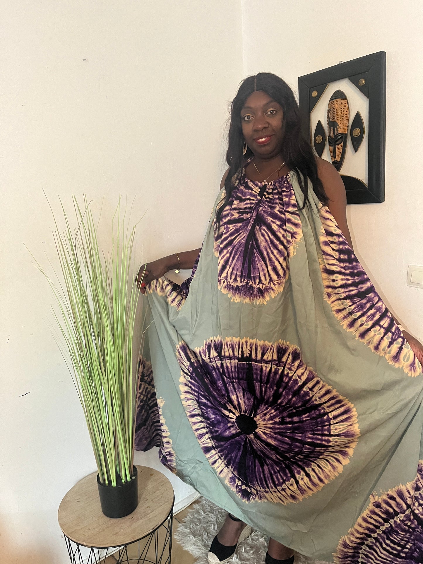 ROBE LONGUE EN PAGNE KOKO DONDA