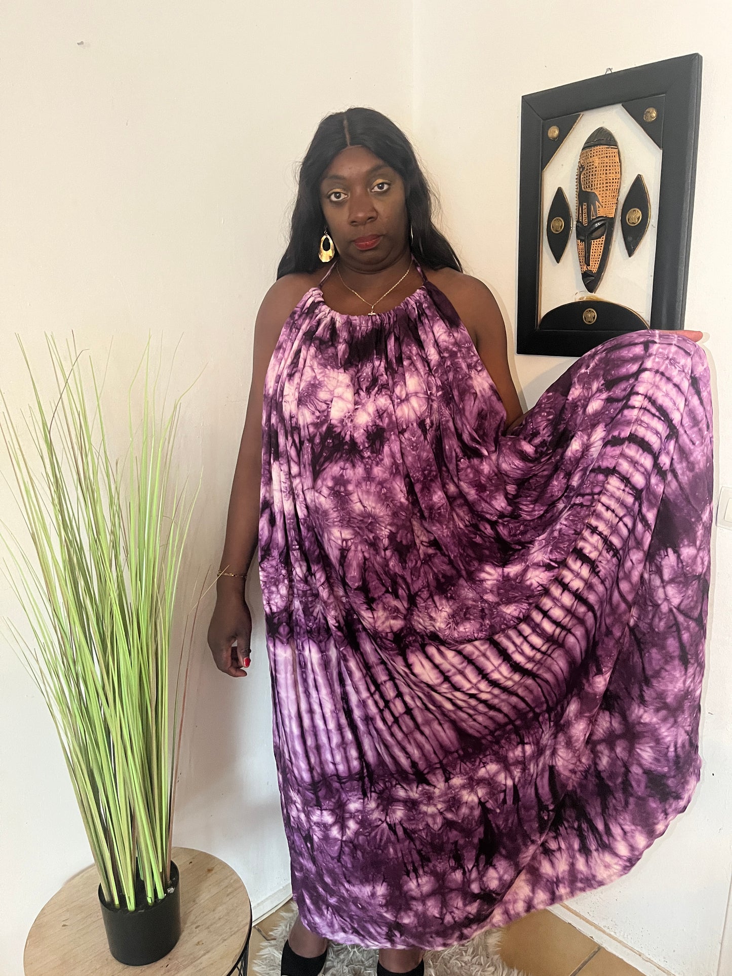 ROBE LONGUE EN PAGENKOKO DONDA