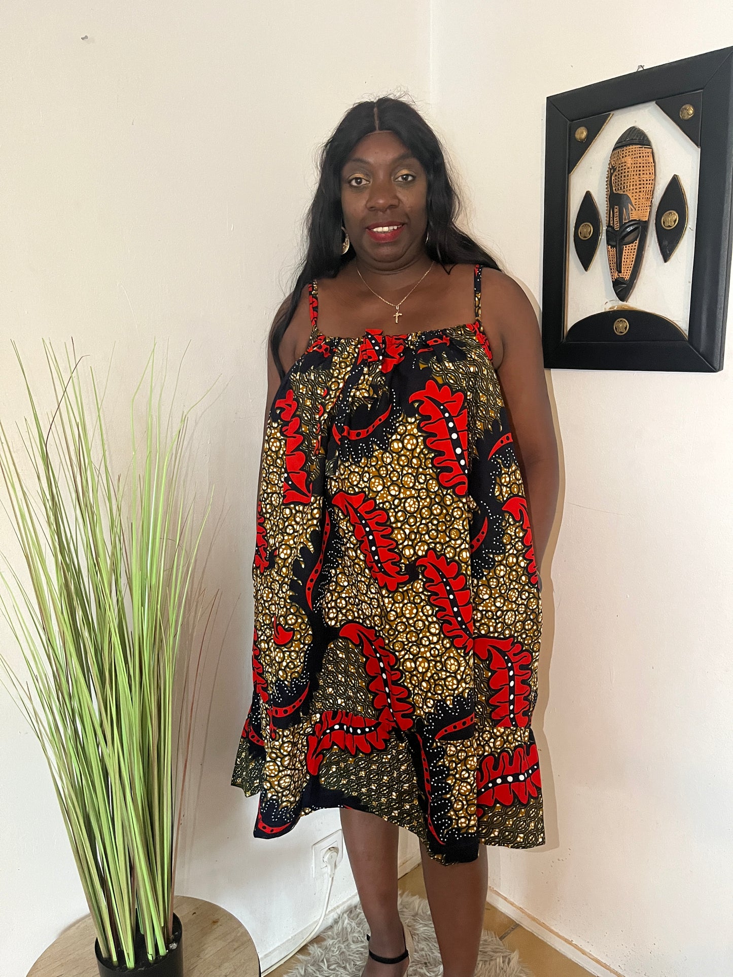 ROBE A BRETELLE MINCE EN WAX