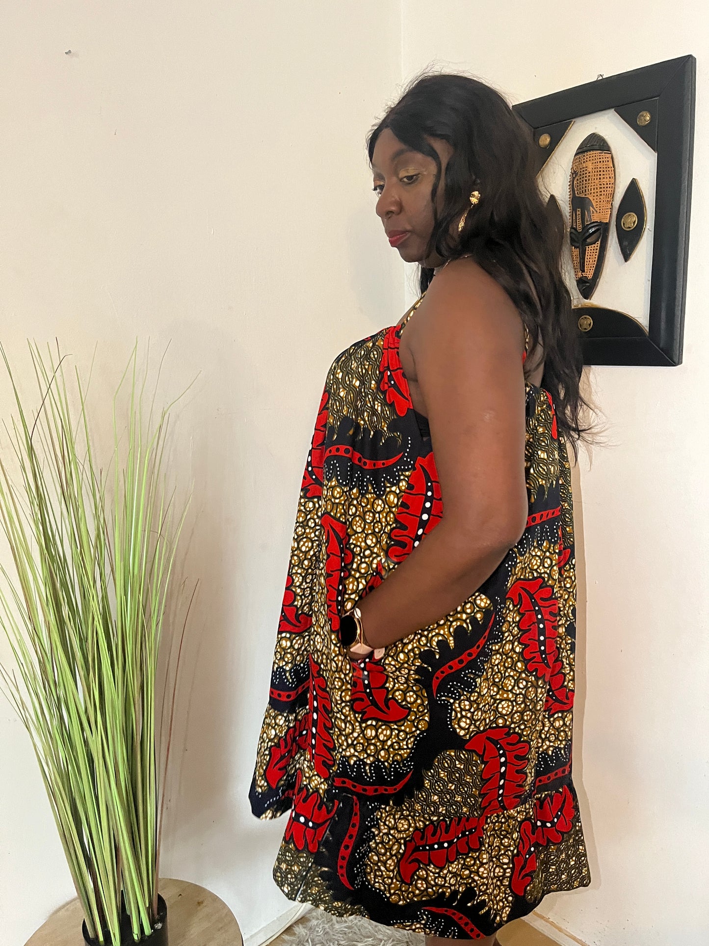 ROBE A BRETELLE MINCE EN WAX