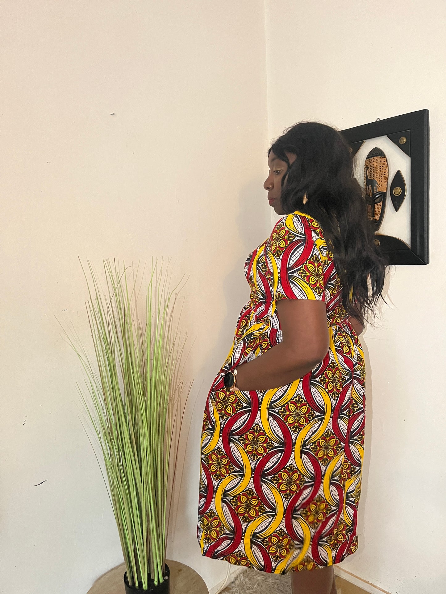 ROBE AVEC FERMETURE EN WAX