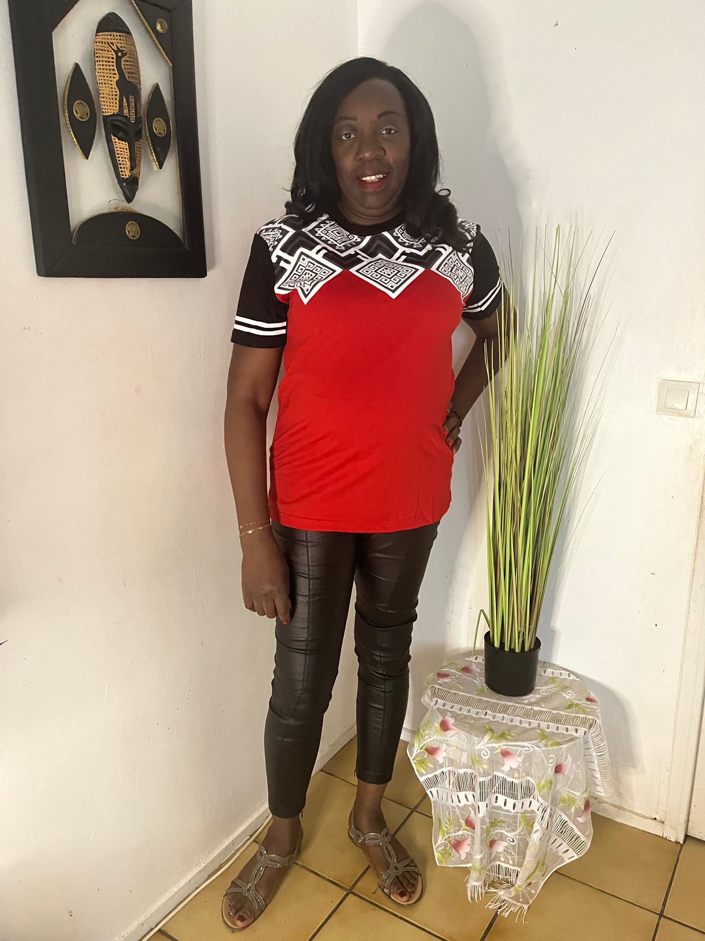 T-SHIRT MANCHE COURTE ROUGE