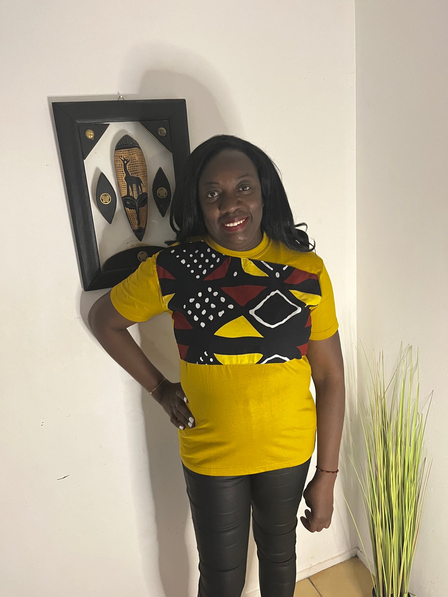 T-SHIRT MANCHE COURTE JAUNE