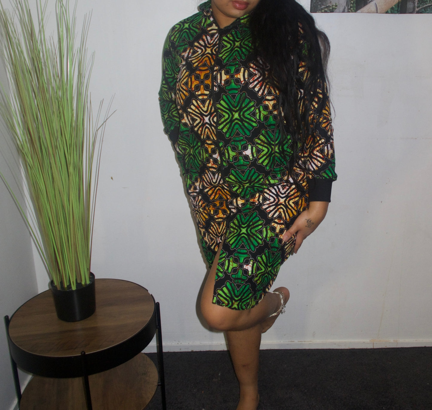 ROBE COLORE A FERMETURE ECLAIR SUR LE DEVANT