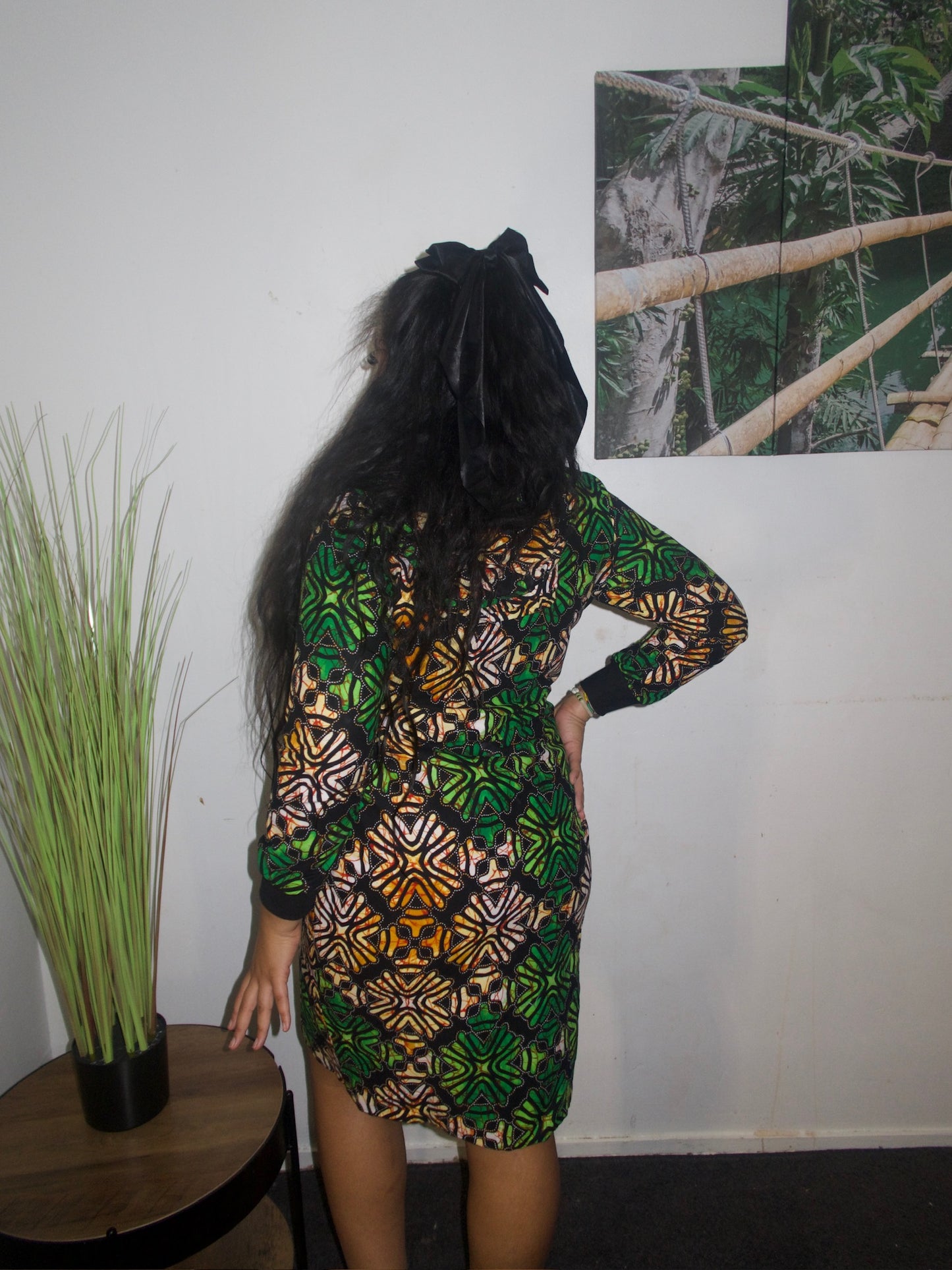 ROBE COLORE A FERMETURE ECLAIR SUR LE DEVANT