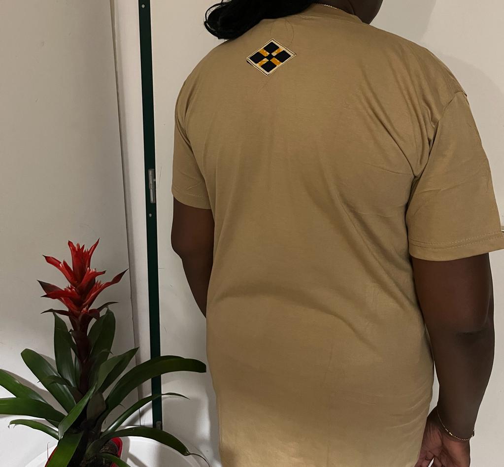 T-SHIRT MANCHE COURTE MARRON