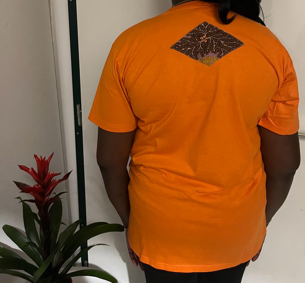 T-SHIRT MANCHE COURTE ORANGE