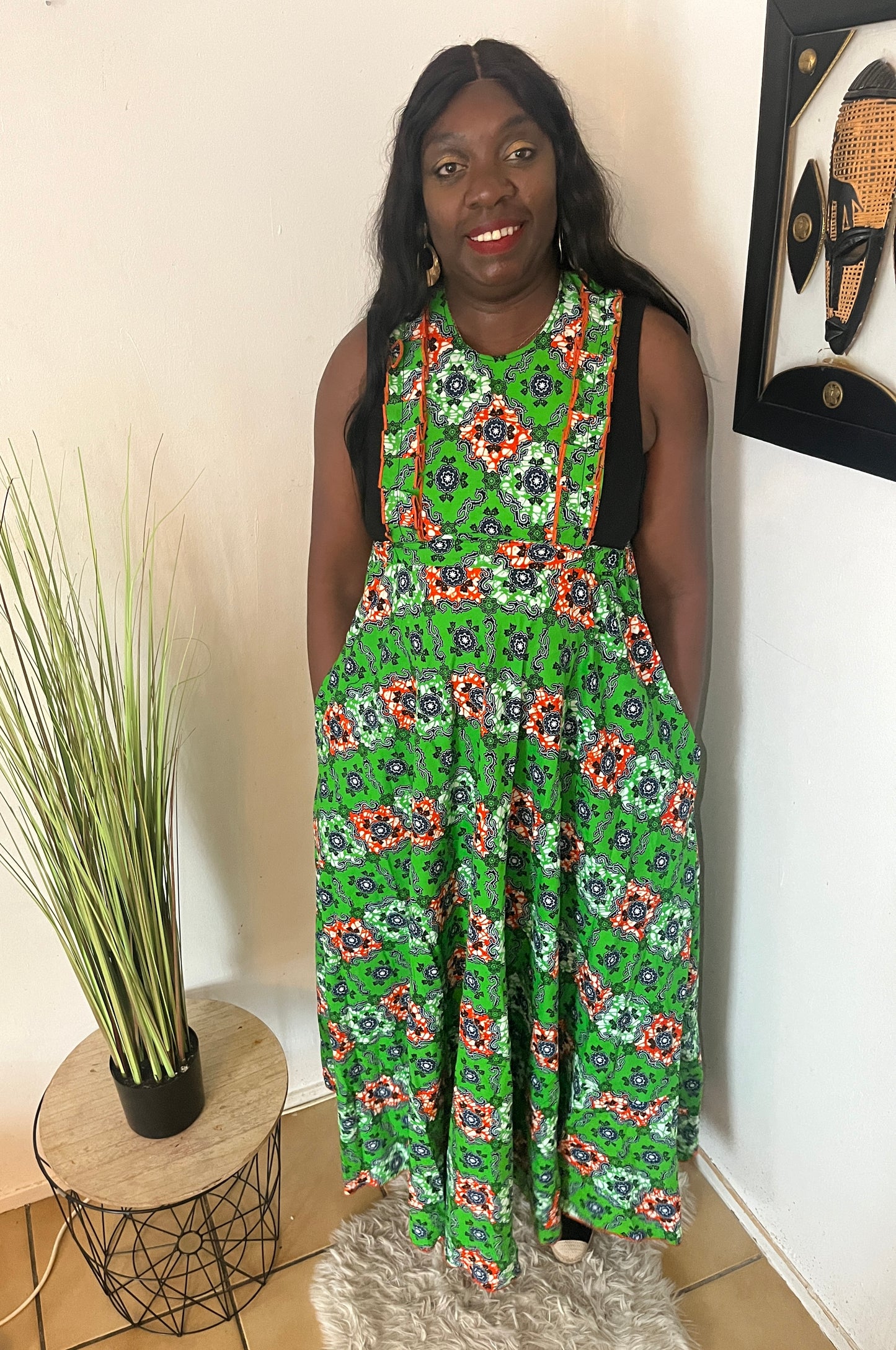 ROBE LONGUE EN PAGNE WAX