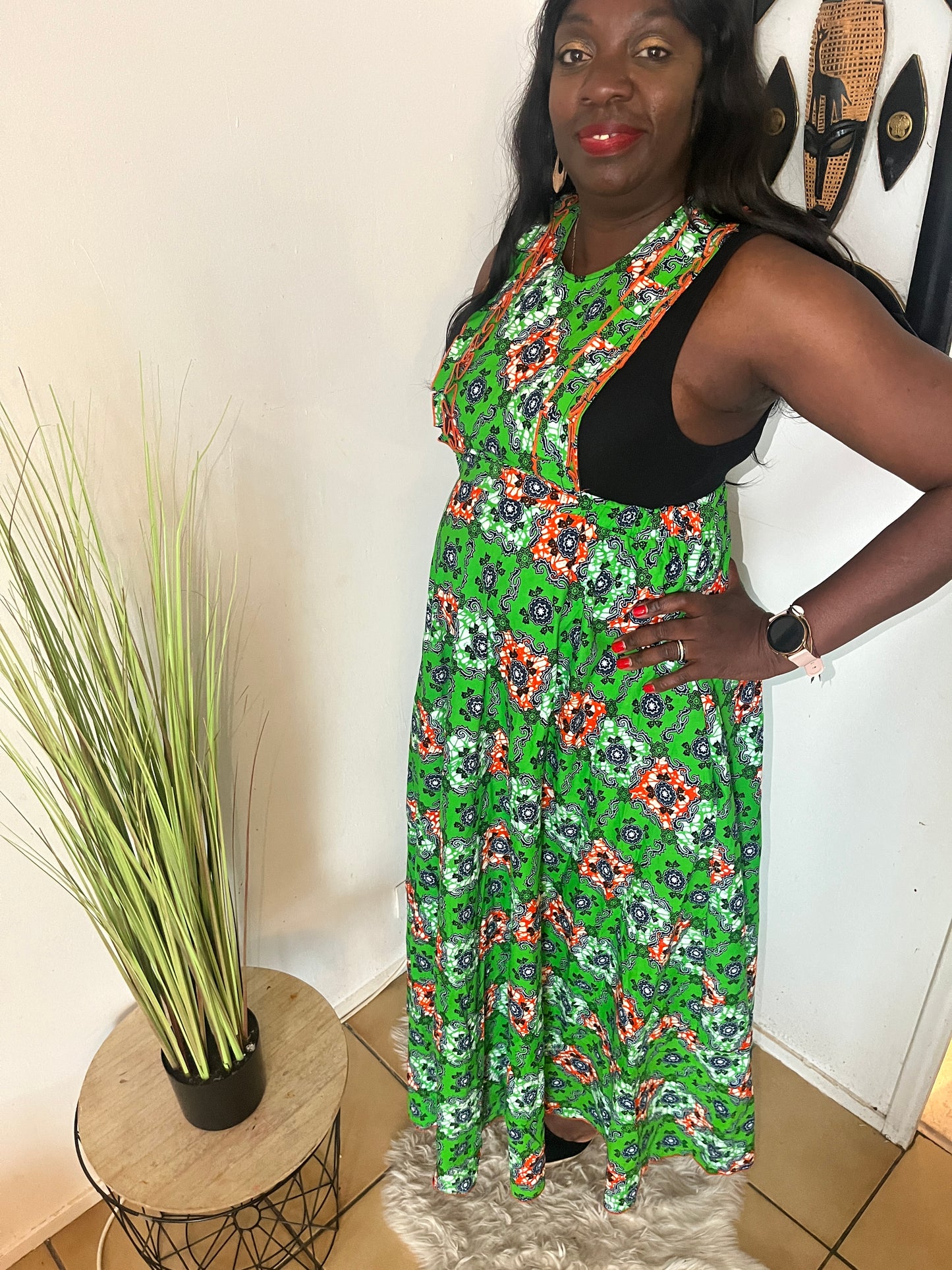 ROBE LONGUE EN PAGNE WAX
