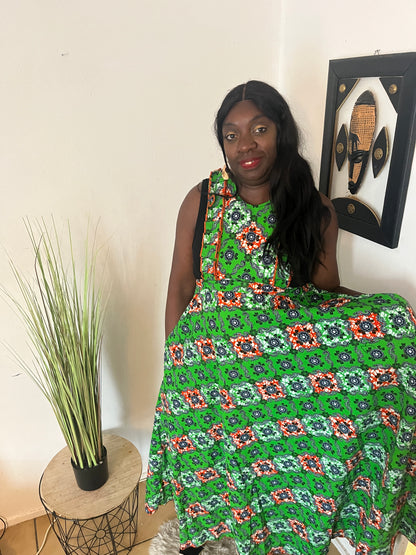 ROBE LONGUE EN PAGNE WAX
