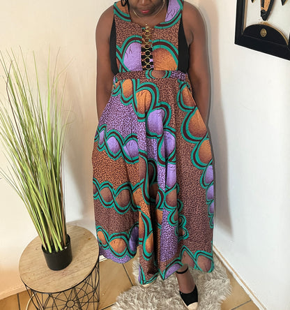 ROBE LONGUE EN PAGNE WAX