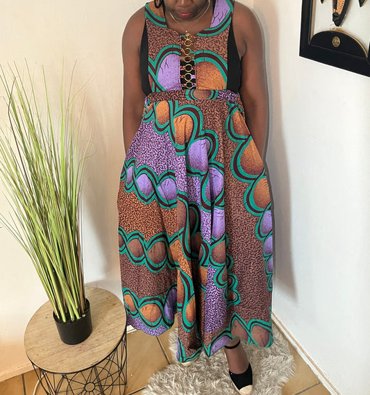 ROBE LONGUE EN PAGNE WAX