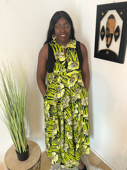 ROBE LONGUE EN PAGNE WAX