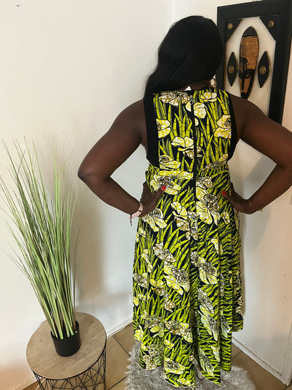 ROBE LONGUE EN PAGNE WAX