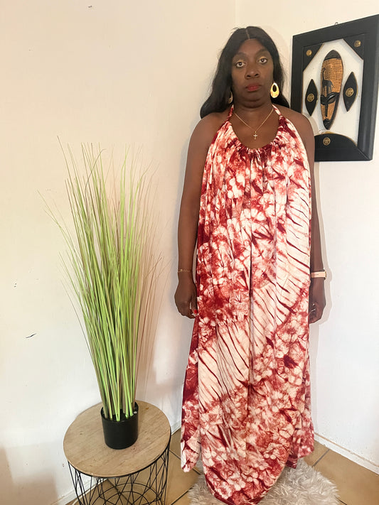 ROBE LONGUE EN PAGNE KOKO DONDA