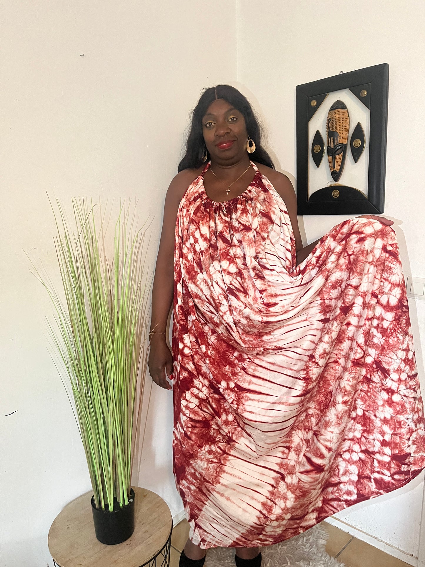 ROBE LONGUE EN PAGNE KOKO DONDA