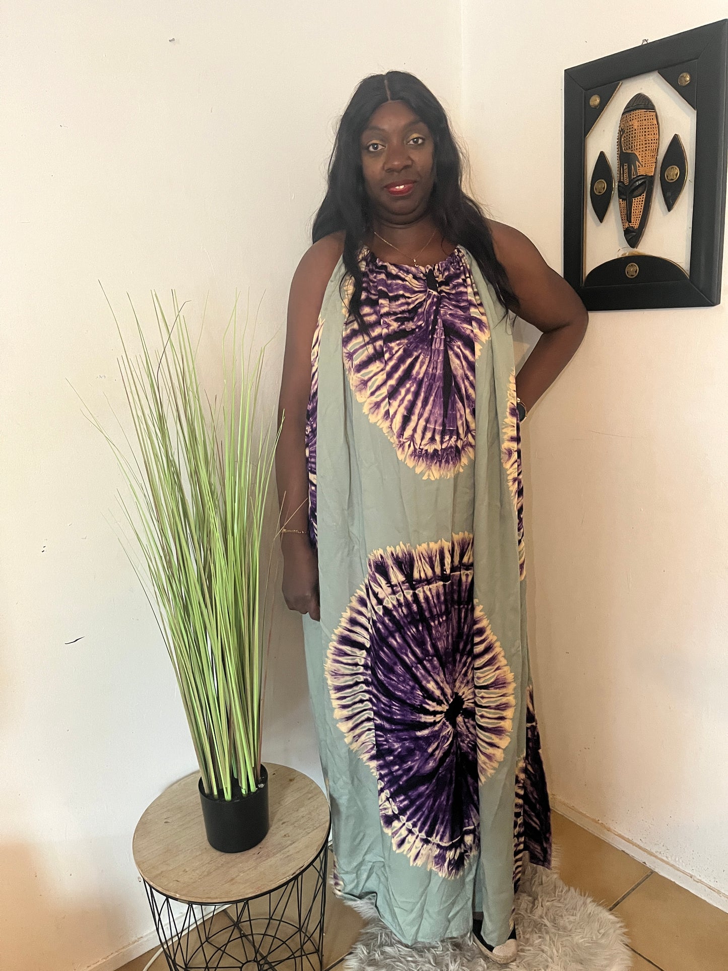 ROBE LONGUE EN PAGNE KOKO DONDA