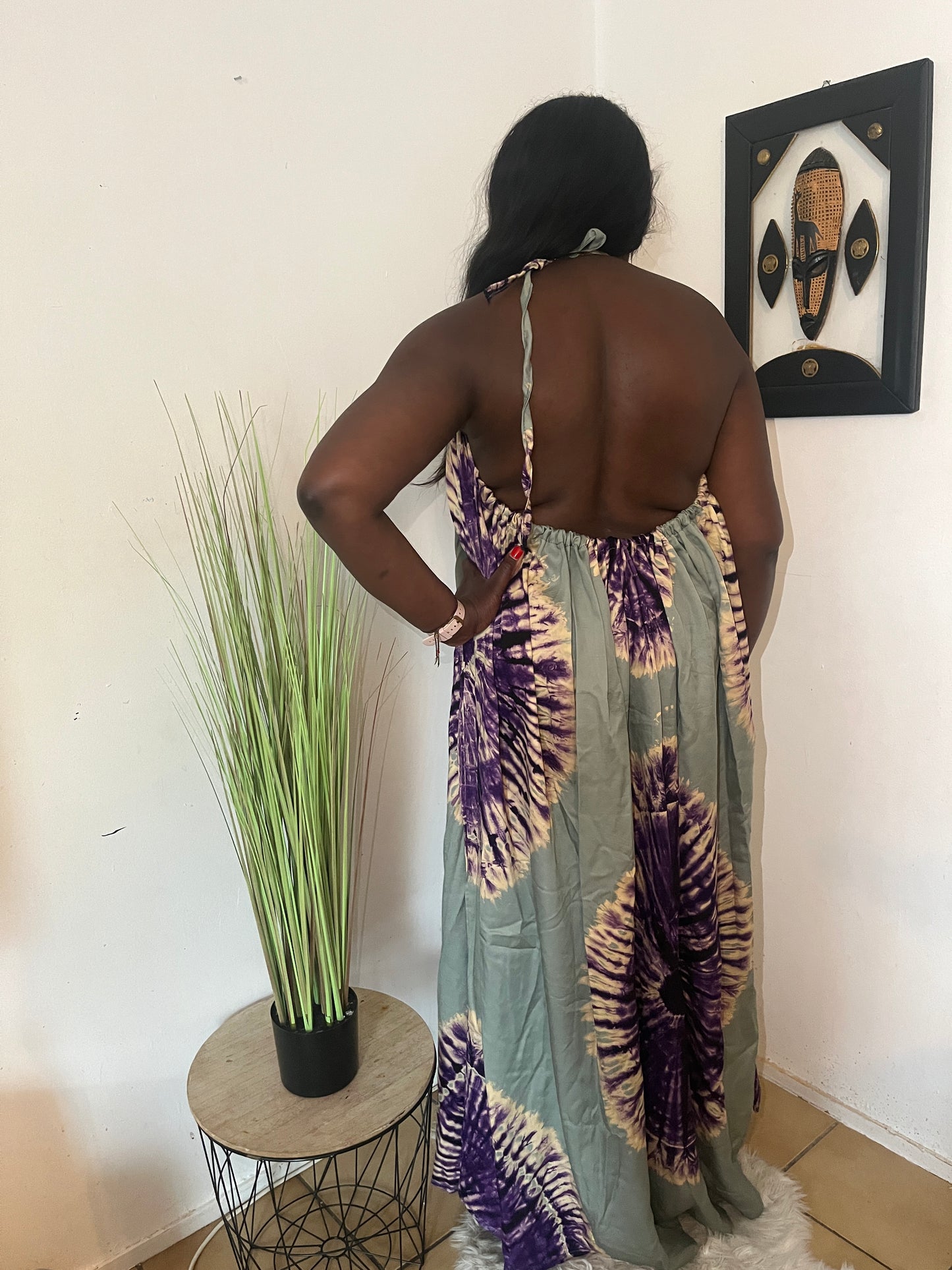 ROBE LONGUE EN PAGNE KOKO DONDA
