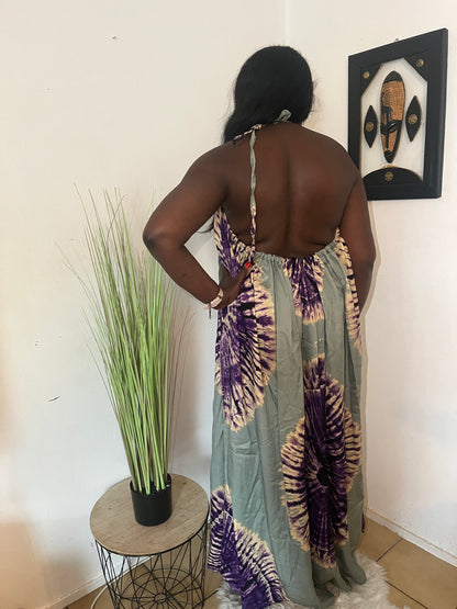ROBE LONGUE EN PAGNE KOKO DONDA