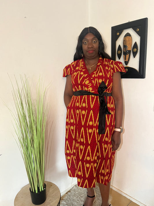 ROBE CROISEE EN PAGNE WAX