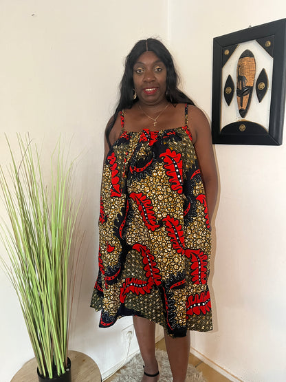 ROBE A BRETELLE MINCE EN WAX