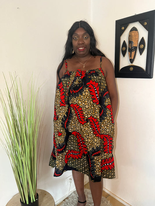 ROBE A BRETELLE MINCE EN WAX