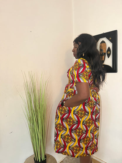 ROBE AVEC FERMETURE EN WAX