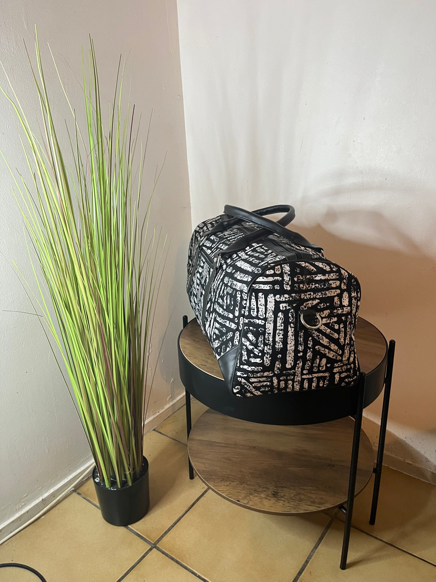 SAC DE WEEK-END EN WAX ET CUIR