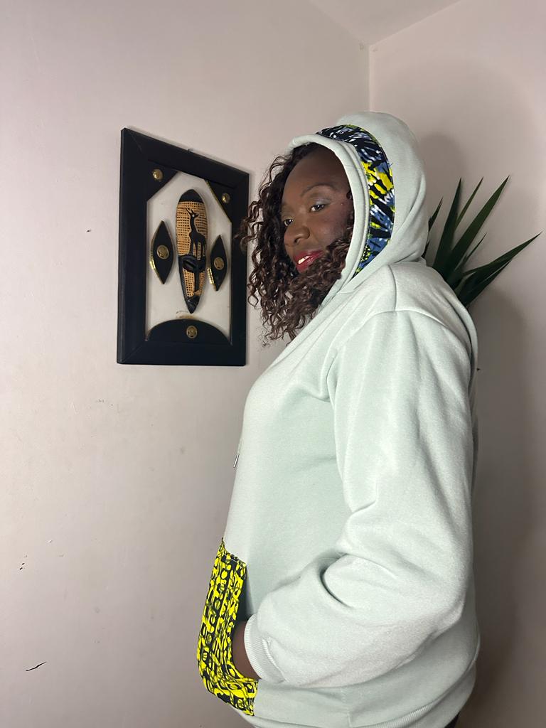 SWEAT A CAPUCHE UNISEXE VERT CLAIR