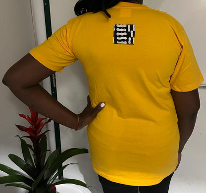 T-SHIRT MANCHE COURTE JAUNE