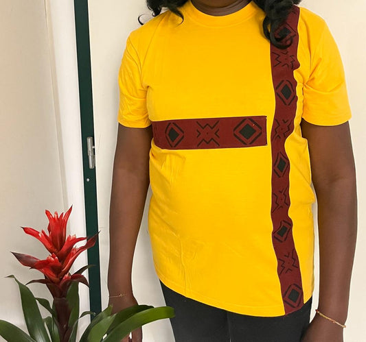 T-SHIRT MANCHE COURTE JAUNE