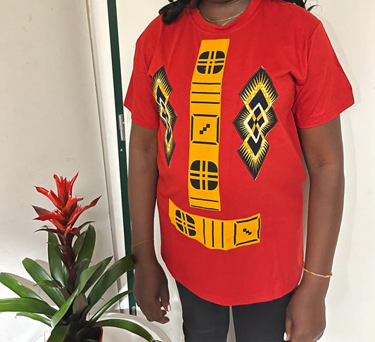 T-SHIRT MANCHE COURTE ROUGE