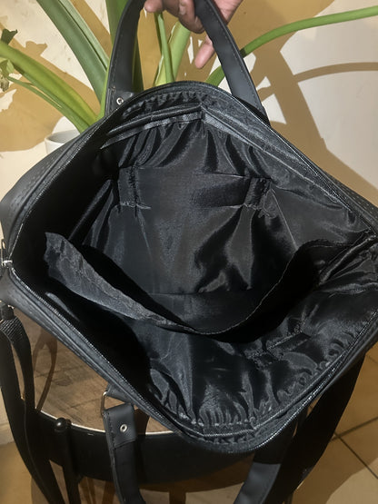 SAC D'ORDINATEUR EN PAGNE ANTIQUE ET SIMILICUIR